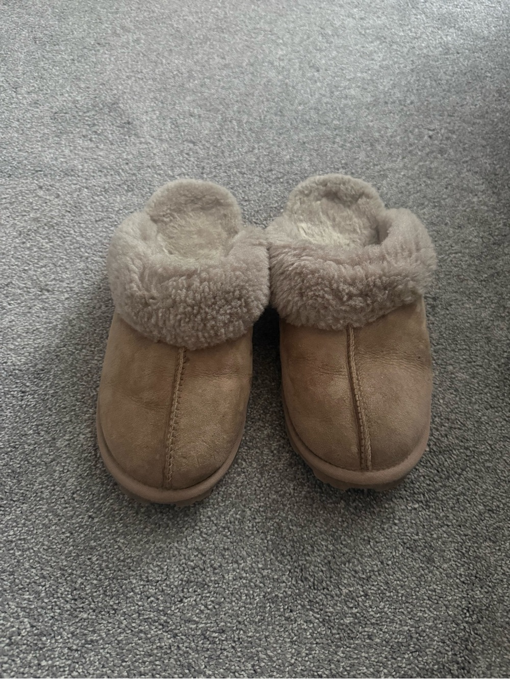 Kirkland Cozy Women's Fur-Trim Slippers in Brown Sz 9-10 - Picture 2 of 4